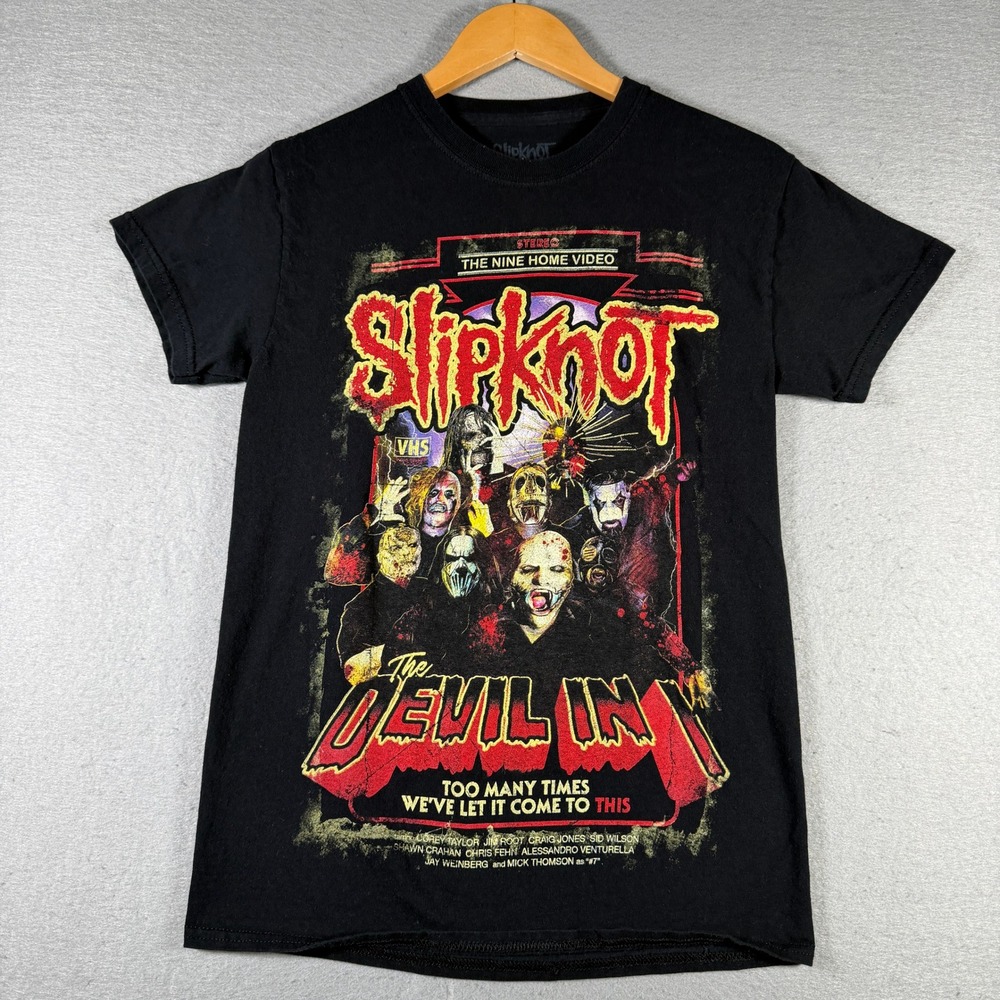 Slipknot The‎ Devil In I The Nine Home Video Black Graphic T-Shirt Small 2021